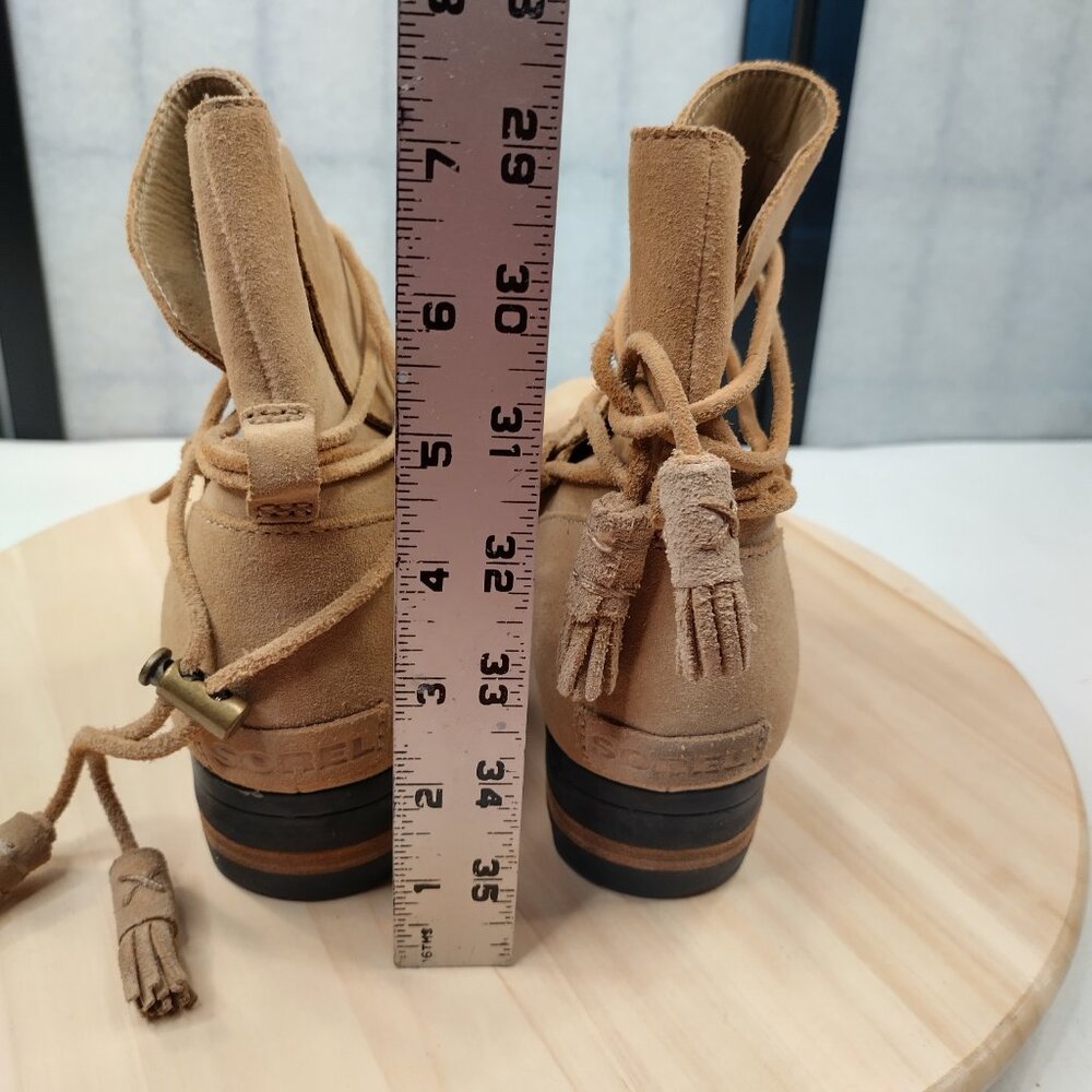 SOREL Farah Tan Booties with Flaws Women US 9 - Picture 8 of 16